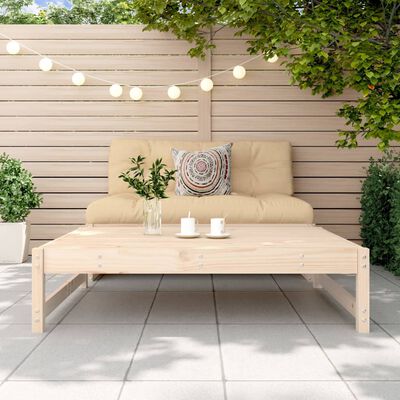 vidaXL Garden Footstool 120x80 cm Solid Wood Pine