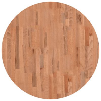 vidaXL Table Top Ø80x1.5 cm Round Solid Wood Beech