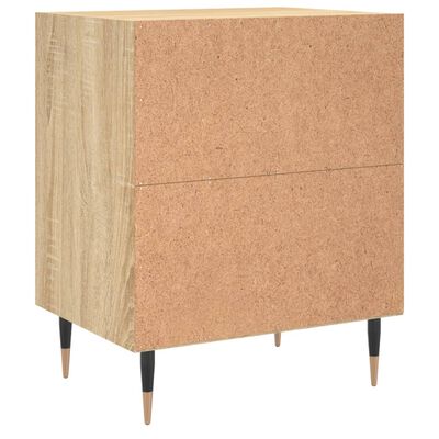 vidaXL Bedside Cabinets 2 pcs Sonoma Oak 40x30x50 cm Engineered Wood