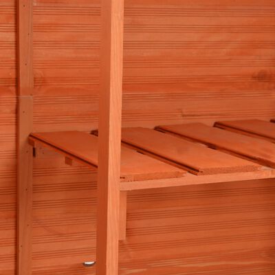 vidaXL Garden Storage Shed 128x42x91 cm Wood