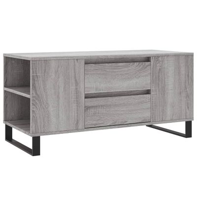 vidaXL Coffee Table Grey Sonoma 102x44.5x50 cm Engineered Wood