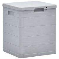 vidaXL Garden Storage Box 90 L Light Grey