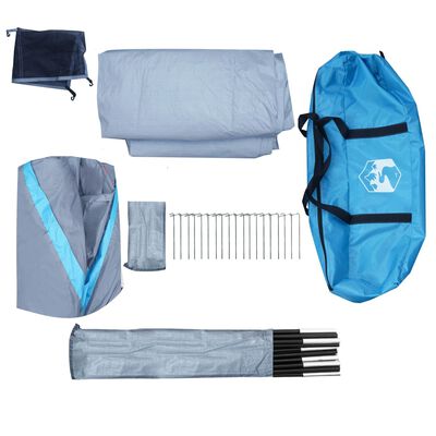 vidaXL Family Tent Dome 6-Person Blue Waterproof