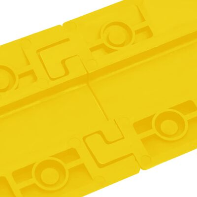 vidaXL Cable Protector Ramps 2 pcs 98.5 cm Yellow