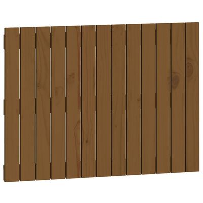 vidaXL Wall Headboard Honey Brown 82.5x3x60 cm Solid Wood Pine