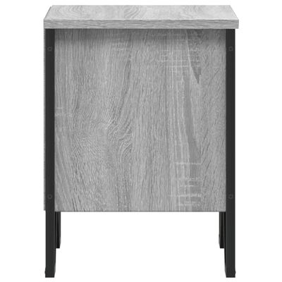 vidaXL Bedside Cabinet Grey Sonoma 2 pcs 40x30x40 cm Engineered Wood