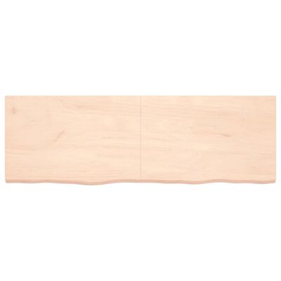 vidaXL Bathroom Countertop 180x60x(2-4) cm Untreated Solid Wood