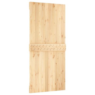 vidaXL Sliding Door with Hardware Set 95x210 cm Solid Wood Pine