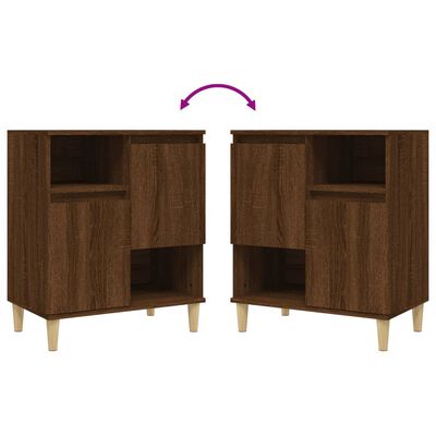 vidaXL Sideboards 3 pcs Brown Oak 60x35x70 cm Engineered Wood