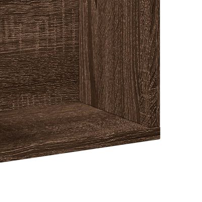 vidaXL Wall Cabinets 2 pcs Brown Oak 99x18x16.5 cm Engineered Wood