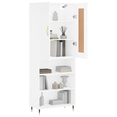 vidaXL Highboard White 69.5x34x180 cm Engineered Wood