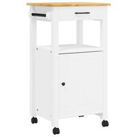 vidaXL Kitchen Trolley MONZA 48x40x90 cm Solid Wood Pine