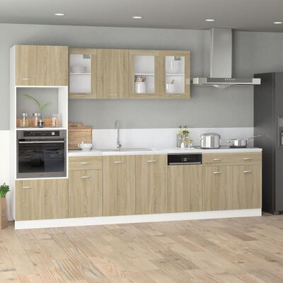 vidaXL Drawer Bottom Cabinet Sonoma Oak 80x46x81.5 cm Engineered Wood