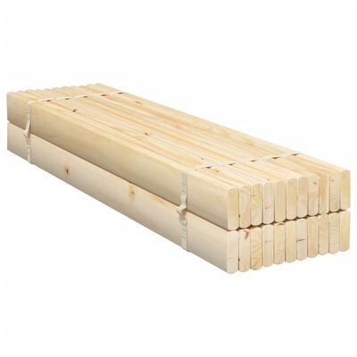 vidaXL Bed Slats 90x200 cm Solid Wood Pine