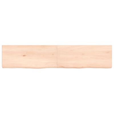 vidaXL Bathroom Countertop 140x30x(2-6) cm Untreated Solid Wood