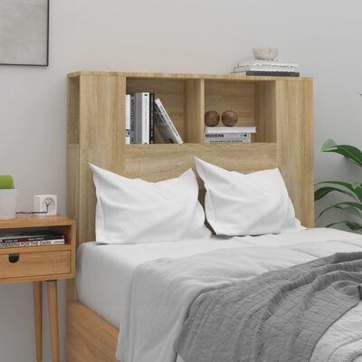 vidaXL Headboard Cabinet Sonoma Oak 100x18.5x104.5 cm