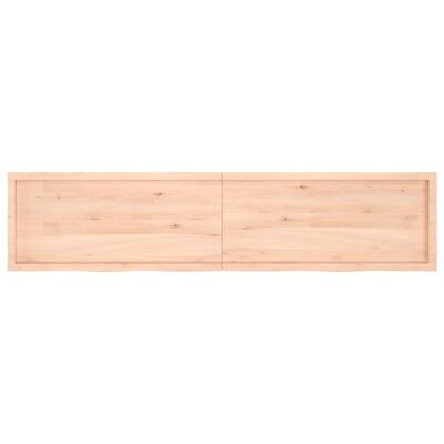 vidaXL Table Top 220x50x(2-6) cm Untreated Solid Wood Oak