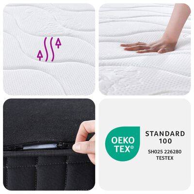 vidaXL Bonnell Spring Mattress Medium 90x190 cm Single Size