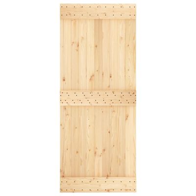 vidaXL Sliding Door with Hardware Set 85x210 cm Solid Wood Pine