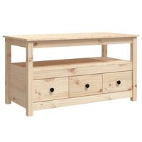 vidaXL Coffee Table 102x49x55 cm Solid Wood Pine