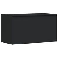 vidaXL Storage Chest Black 84x42x46 cm Engineered Wood