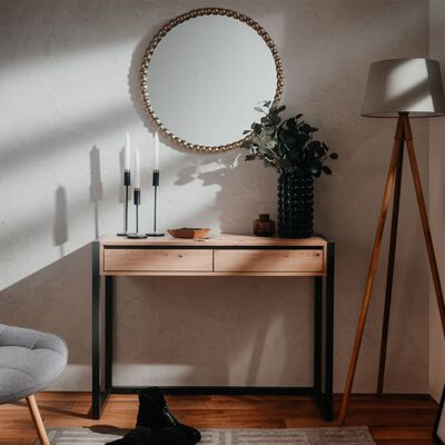 Finori Console Table Denver 44 Artisan Oak and Anthracite Grey