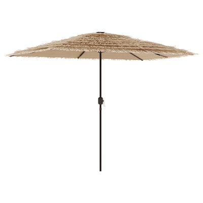 vidaXL Garden Parasol with Steel Pole Brown 300x200x250 cm