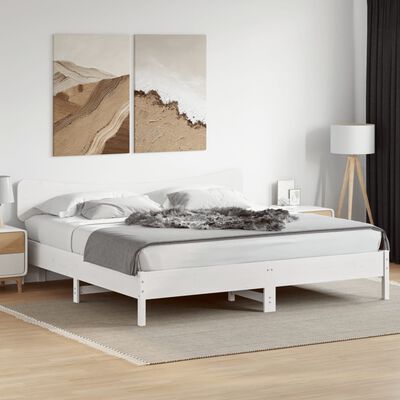 vidaXL Headboard White 180 cm Solid Wood Pine