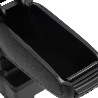 vidaXL Car Armrest Black 12x37x(31-48) cm ABS