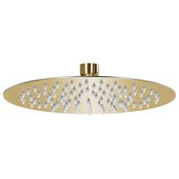 vidaXL Rain Shower Head Stainless Steel 20 cm Round Gold