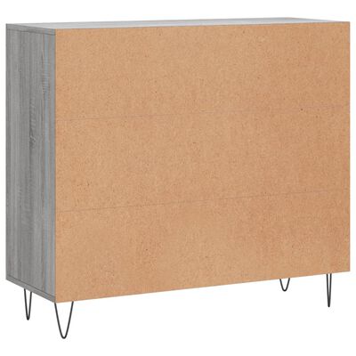 vidaXL Sideboard Grey Sonoma 90x34x80 cm Engineered Wood