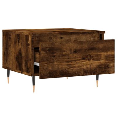 vidaXL Coffee Table Smoked Oak 50x46x35 cm Engineered Wood