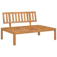 vidaXL Garden Pallet Middle Sofa Solid Wood Acacia