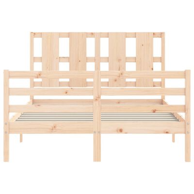 vidaXL Bed Frame without Mattress 140x190 cm Solid Wood