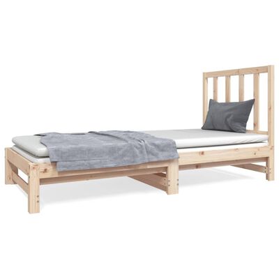 vidaXL Pull-out Day Bed without Mattress 2x(90x190) cm