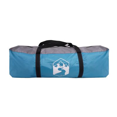 vidaXL Camping Tent Tunnel 2-Person Blue Waterproof