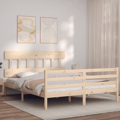 vidaXL Bed Frame without Mattress 160x200 cm Solid Wood