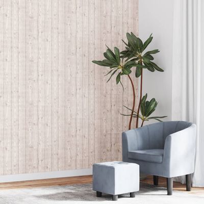 vidaXL Wallpaper 3D Wood Grain Grey 10x0.53 m Non-woven