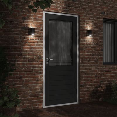 vidaXL Outdoor Wall Light Black Die-cast Aluminium