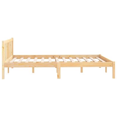 vidaXL Bed Frame without Mattress Solid Wood 120x200 cm