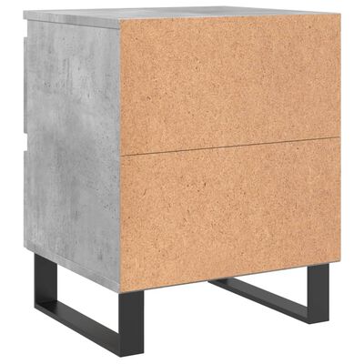 vidaXL Bedside Cabinets 2 pcs Concrete Grey 40x35x50 cm Engineered Wood