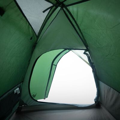 vidaXL Camping Tent Dome 4-Person Green Waterproof