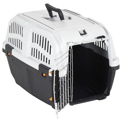 vidaXL Pet Carrier with Metal Door 48x31.5x31 cm Polypropylene