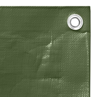 vidaXL Tarpaulin 260 g/m² 6x12 m Green HDPE