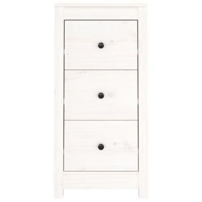 vidaXL Sideboards 2 pcs White 40x35x80 cm Solid Wood Pine