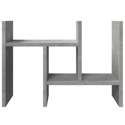 vidaXL Desk Organiser Concrete Grey 34.5x15.5x35.5 cm Engineered wood