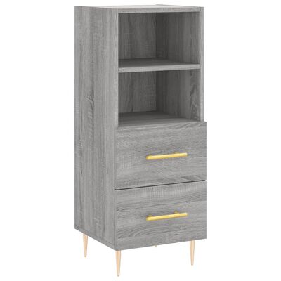 vidaXL Highboard Grey Sonoma 34.5x34x180 cm Engineered Wood