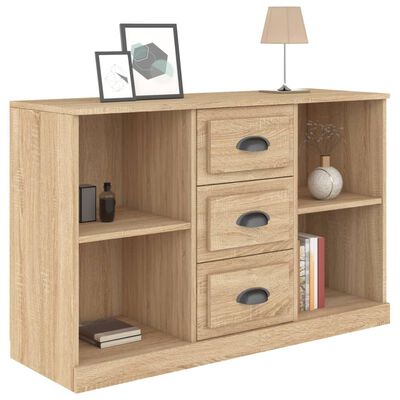 vidaXL Sideboard Sonoma Oak 104.5x35.5x67.5 cm Engineered Wood