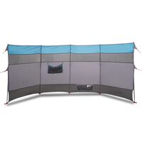 vidaXL Camping Windbreak Blue 366x152x152 cm Waterproof