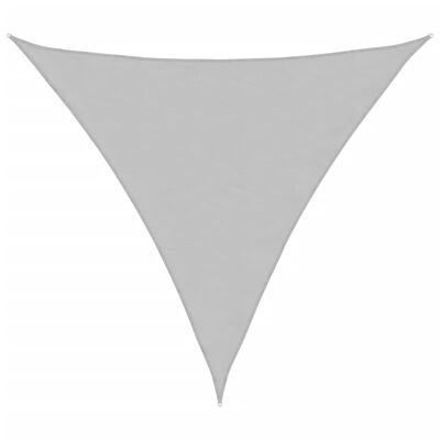 vidaXL Sun Shade Sail Light Grey 3x3x3 m 100% Polyester Oxford